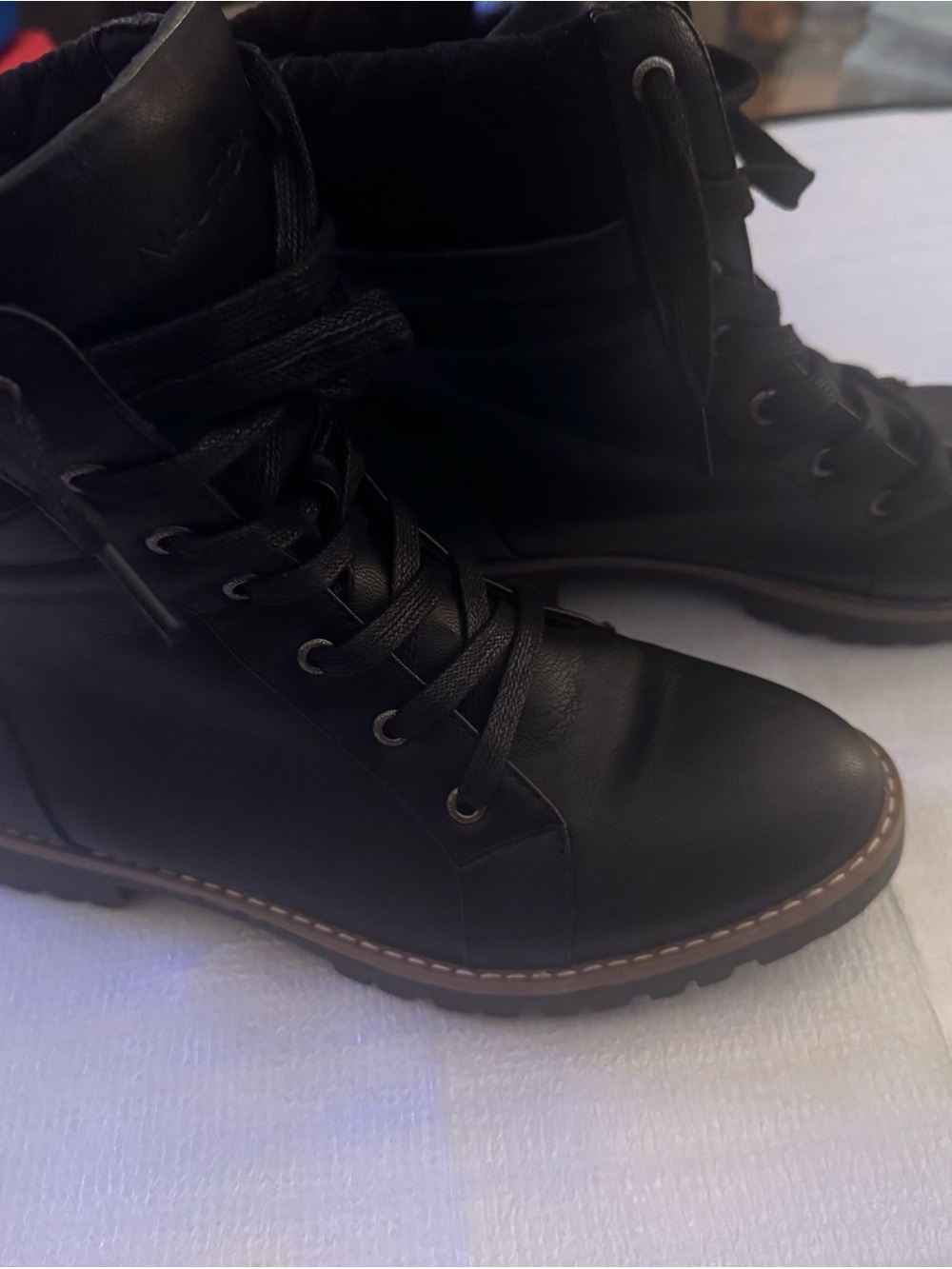 Men’s Black Lace-Up Tactical Boots